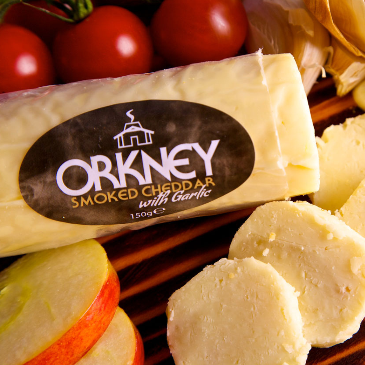 Orkney Smocked Cheddar with Garlic