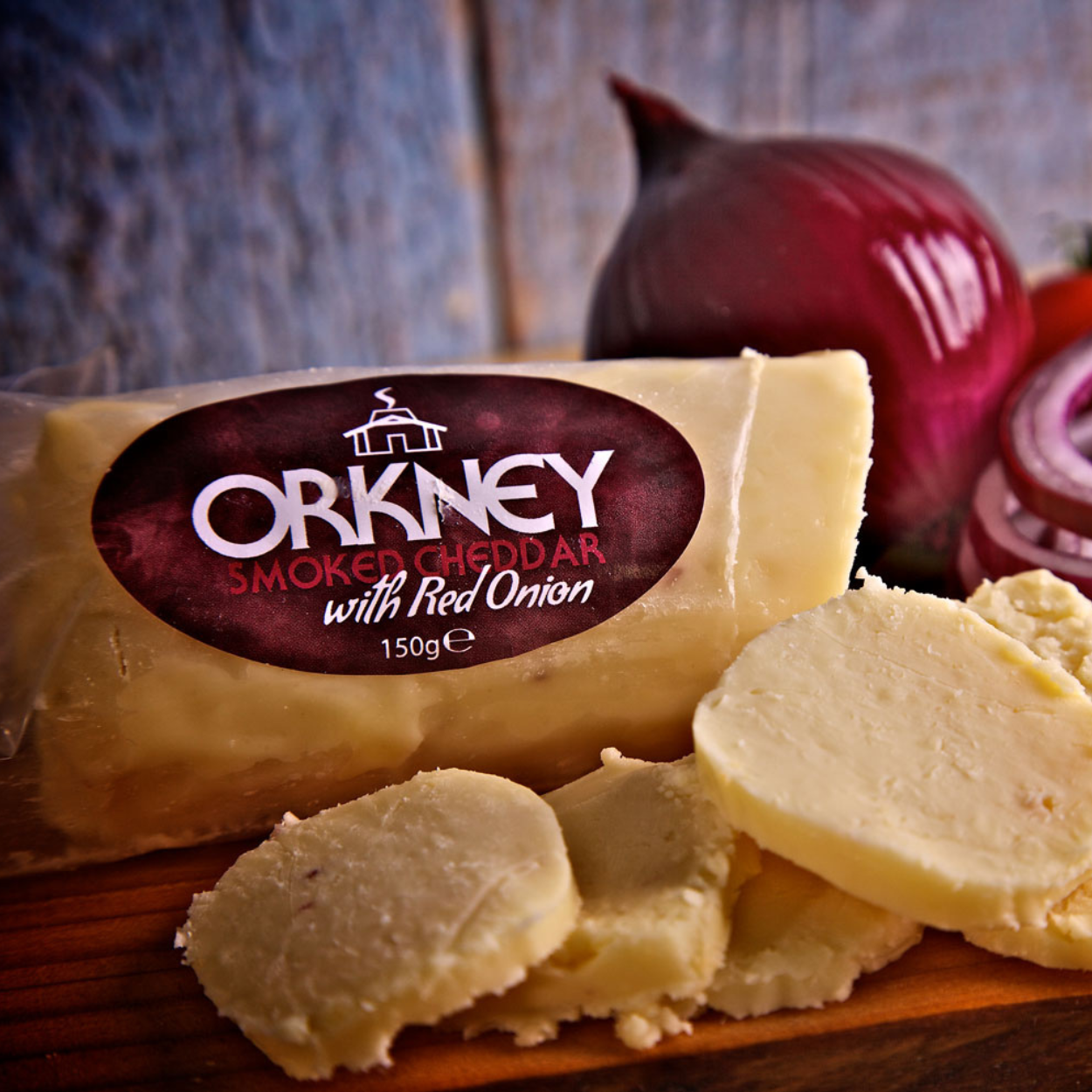 Orkney Smoked Cheddar with Red Onion